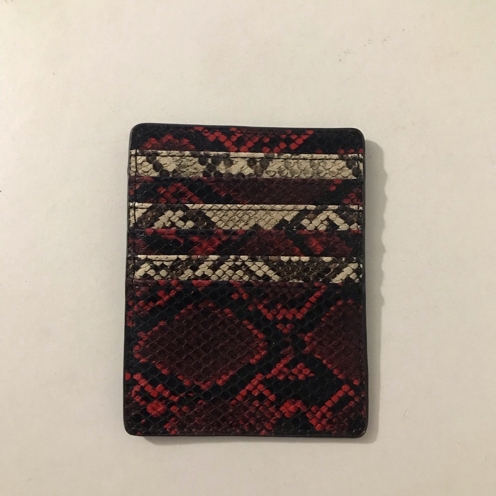 Mango Snake Print Card Colder Wallet 🐍✨